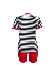 Image & Stylez LLCBiker Shorts SetOn The Go Biker Shorts SetThis Trendy 2pc Striped Top and Biker Shorts set is super cute and stylish. The material is lightweight, breathable and comfortable to touch. Perfect for quick runs shorts Set