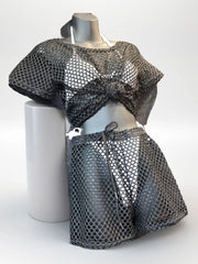 Image & Stylez LLCSummer Bliss Cover-Summer Bliss Cover-Up SetTrendy Breathable Fishnet Cover-Up Shorts Set that can be worn over your swimwear. Perfect for your next beach day, pool day or vacation.
Note: Cover-up set only!! Bswimwear