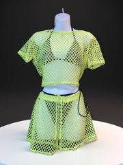 Image & Stylez LLCSummer Bliss Cover-Summer Bliss Cover-Up SetTrendy Breathable Fishnet Cover-Up Shorts Set that can be worn over your swimwear. Perfect for your next beach day, pool day or vacation.
Note: Cover-up set only!! Bswimwear