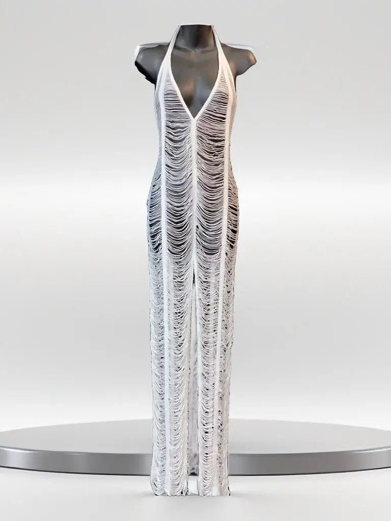 Hollywood Shredded Cover-Up Jumpsuit