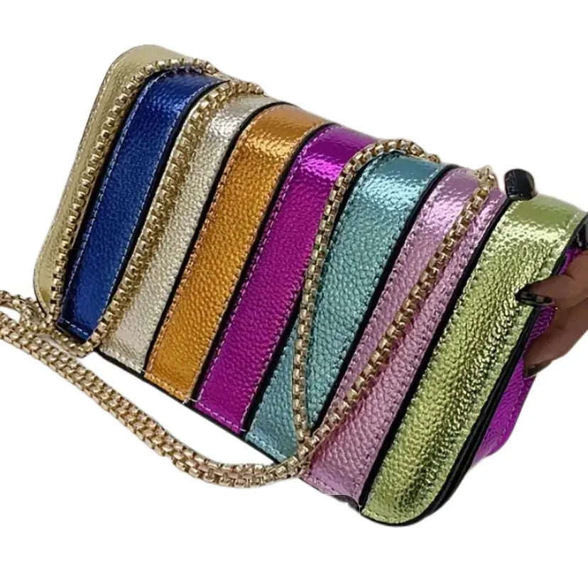 Metallic Colorburst Handbag Image & Stylez Women's Fashion Store