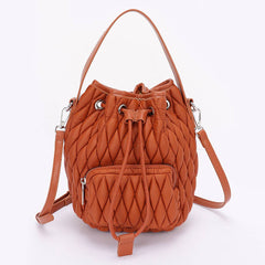 Ladies' Apparel - Leather Bucket Bag | Image & Stylez
