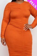 Women's Dresses - Divas Ruched Midi Dress | Image & Stylez