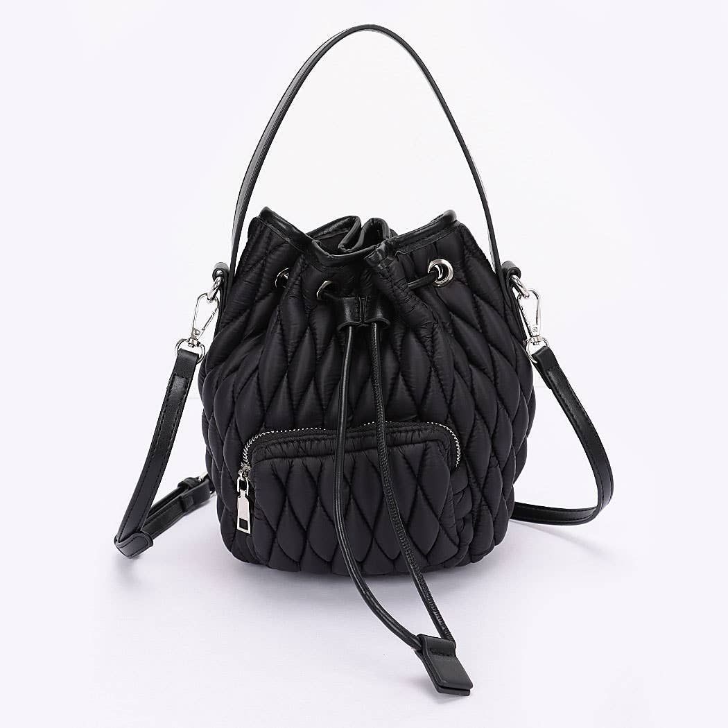 Ladies' Apparel - Leather Bucket Bag | Image & Stylez