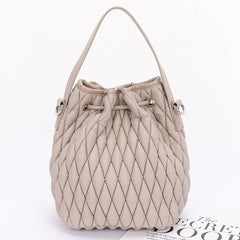 Ladies' Apparel - Leather Bucket Bag | Image & Stylez