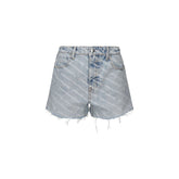 Alexander Wang Blue Cotton Bermuda Shorts