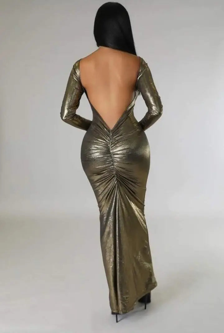 Womens Dresses – Shimmer In Style Maxi Dress | Image & Stylez