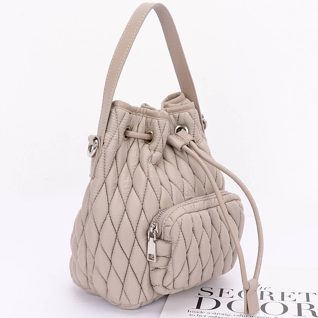 Ladies' Apparel - Leather Bucket Bag | Image & Stylez