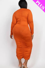 Women's Dresses - Divas Ruched Midi Dress | Image & Stylez