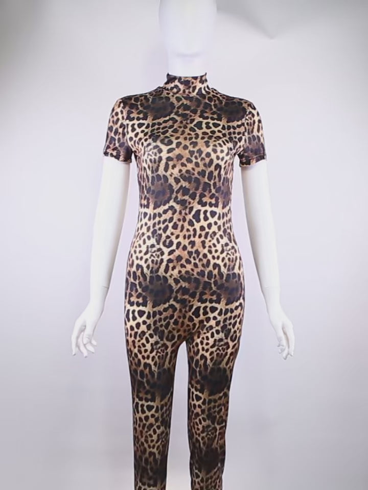 Leopard Print Luxe Jumpsuit