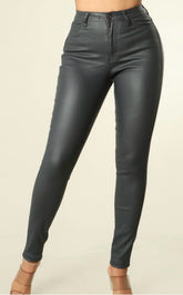 Sleek Physique High Waist Faux Leather Pants