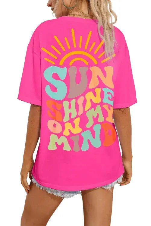 Image & Stylez LLCMind Graphic Women'Sunshine On My Mind Graphic Women's T-ShirtLooking for a comfortable and stylish T-Shirt that makes a statement? Look no further than our Sunshine On My Mind Women's T-Shirt! This high-quality tee is perfect T-Shirt