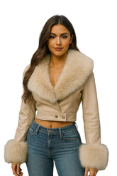 Luxurious Faux Leather Jacket