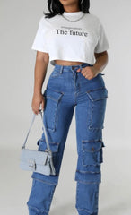 Stay Ready Cargo Denim Pants
