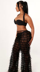 Frill Me Baby 
Tiered Ruffled Tulle Cover Up Pants
