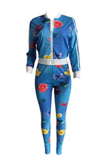 Image & Stylez LLCFloral Printed Blue Tracksuit Pants SetFloral Printed Blue Tracksuit Pants SetPrinted Blue TrackSuit Pants Set Size:L Size: XL Size:XXL