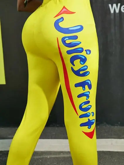 Image & Stylez LLCLetter Print LeggingsLetter Print LeggingsStretchy, Lightweight and  Soft Textured Sexy Tightsclothing