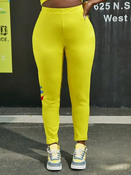 Image & Stylez LLCLetter Print LeggingsLetter Print LeggingsStretchy, Lightweight and  Soft Textured Sexy Tightsclothing