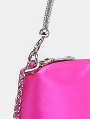 Image & Stylez LLCLuxe Lifestyle BagLuxe Lifestyle BagStylish Satin Shoulder Bag With Blinged Out Handle. Includes Chain And Can Be Worn As A Crossbody Bag For A More Vesatile Look.new arrivals