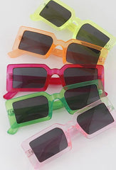 Colorful stylish sunglasses with versatile designs.