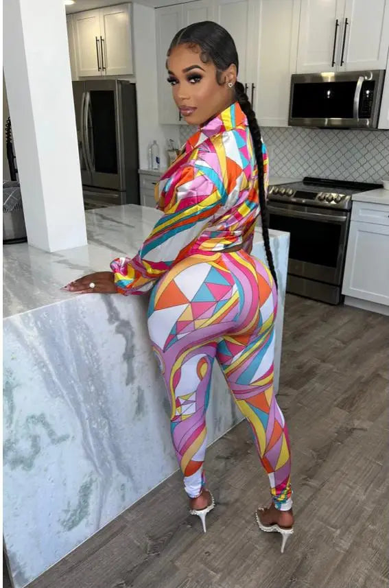 Image & Stylez LLCCreme De La Creme SetCreme De La Creme SetThis Chic and Sexy 2pc set is truly a fashion statement. Bright colored blouse with matching tights feels light and very breathable. Can be worn with heels or bootiepants set