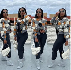 Image & Stylez LLCAverage SweaterNot Your Average SweaterTrendy Plush Floral Print Cardigan Long Sleeve Button Down Casual Knit Sweater. This bomber style sweater has a very soft texture and can be worn with your choice ofsweater