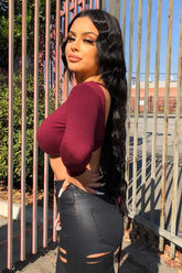 Womens Luvin It Tie Back Top with customizable design and flattering fit.