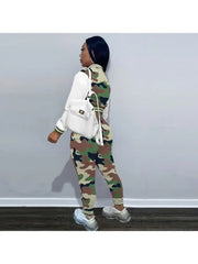 Image & Stylez LLCCamouflage Joggers SetWomen's Camouflage Joggers SetThis Casual Camouflage Women's Trouser Set is a must have item! With soft and stretch textured fabric, the fit runs slim but remain comfortable on your body. Its fit