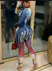 Womens Multicolor Jumpsuit