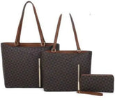 Women Handbags Set 3 PCS with shoulder handbag and purse