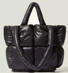 Image & Stylez LLCFun & Futuristic Puffy HandbagFun & Futuristic Puffy HandbagThis chic and stylish handbag is designed in puffed fabric for a futuristic look you’ll love. Each bag comes with double sized handles for a versatile and comfortablHandbags