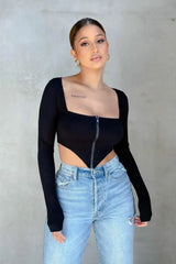 Image & Stylez LLCRibbed ZipToo Hot For You Ribbed Zip Up TopThis ribbed zip up top offers a sleek and stylish addition to any wardrobe. Its lightweight and breathable fabric provides comfort, while the ribbed design adds textTights