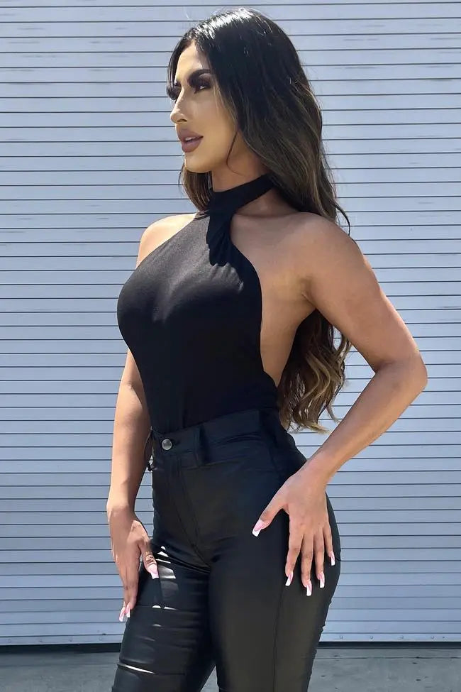 Image & Stylez LLCWild Side High Neck BodysuitWild Side High Neck BodysuitWomen's Comfy High Neck Bodysuit