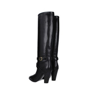 Celine Black Leather Boots