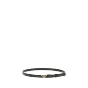 Prada Black Calf Leather Bos Taurus Regular Belt