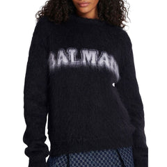 Balmain Black Mohair Sweatshirt