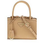 Prada Beige Calf Leather Bos Taurus Handbag