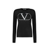 Valentino Black Virgin Wool Sweatshirt