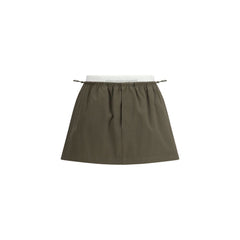 Alexander Wang Bicolor Cotton Mini Skirt