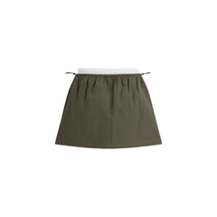 Alexander Wang Bicolor Cotton Mini Skirt