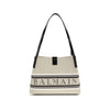 Balmain Beige Cotton Shoulder Bag