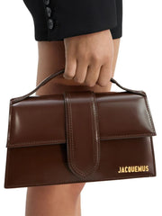 Jacquemus Midnight brown Leather Le Grand Bambino Handbag
