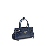 Prada Blue Calf Leather Bos Taurus Handbag