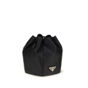 Prada Black Silk Backet Bag