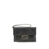 Fendi Black Calf Leather Bos Taurus Clutch Bag