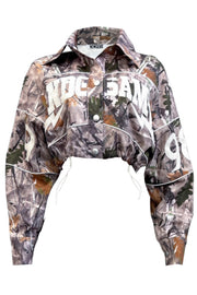 All Eyrs On Me Cropped Jacket