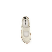 Miu Miu Beige Recycled Polyamide Ballet Flats