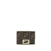 Fendi Brown Fabric Wallet