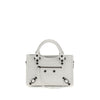 Balenciaga White Calf Leather Bos Taurus Handbag