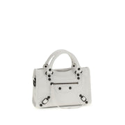 Balenciaga White Calf Leather Bos Taurus Handbag
